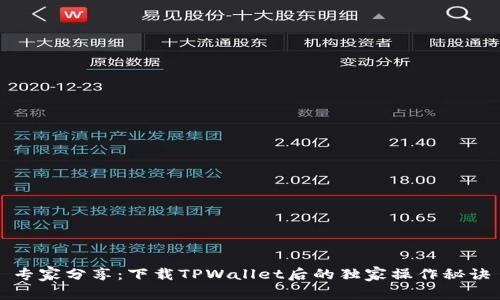 专家分享：下载TPWallet后的独家操作秘诀